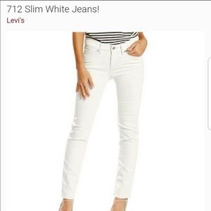 Levi Jeans style 712 - Women’s, White